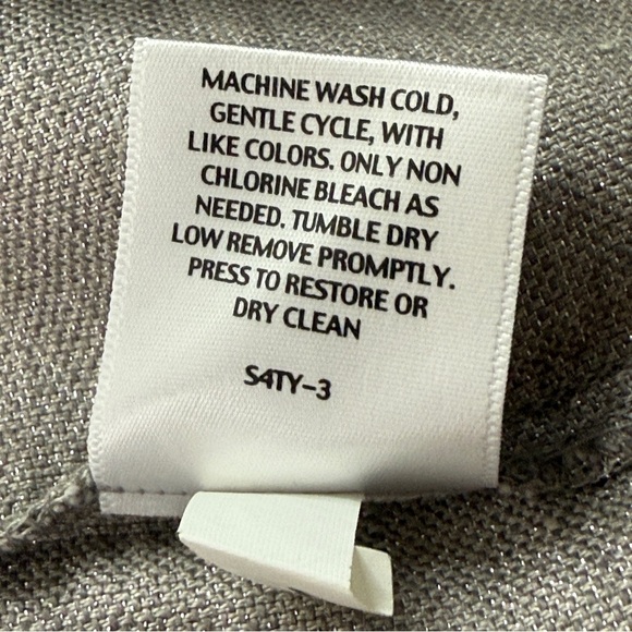 Eileen Fisher Linen Dress Tan Silver Metallic Shimmer Slip Minimalist SZ L - Picture 10 of 16